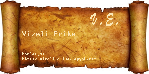 Vizeli Erika névjegykártya